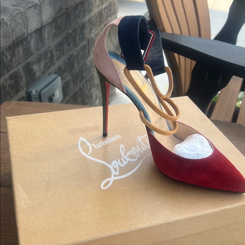 Christian Louboutin Red and Pink Heels